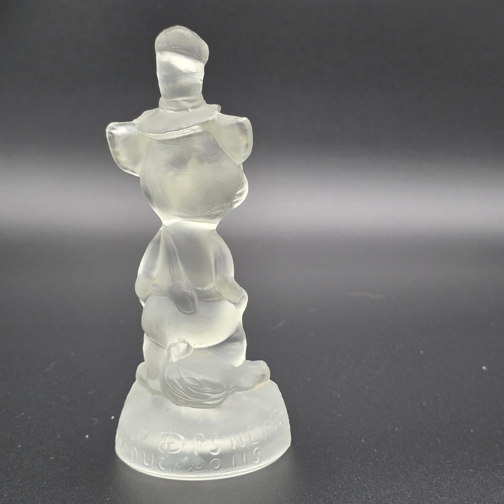 Rare Vintage Disney Li'l Bad Wolf Frosted Glass Figurine Rare Character - Picture 3 of 9